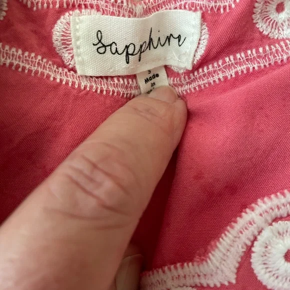 Sapphire Pink Embroidered Top - Picture 4 of 6